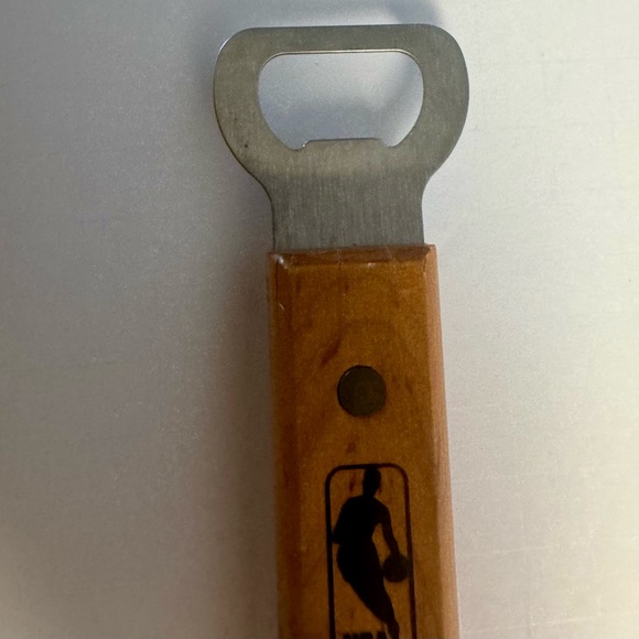 The Spatula NBA Golden State Warriors Wood Handle BBQ W/Integrated Bottle Opener - Picture 2 of 10